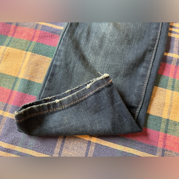 Free Prople Distressed Brady Wash Denim Colour Block Overalls - Picture 7 of 16